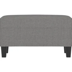vidaXL Bankje 70x35x41 cm stof donkergrijs