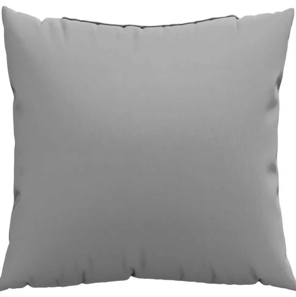 vidaXL Bankkussens 4 st 40x40 cm stof grijs