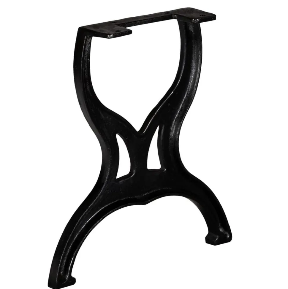 vidaXL Bankpoten 2 st X-frame gietijzer