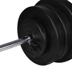 vidaXL Barbell- en dumbbellset 60,5 kg