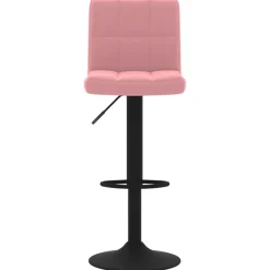 vidaXL Barkruk fluweel roze