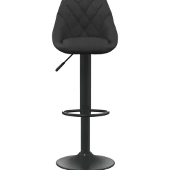 vidaXL Barkruk fluweel zwart