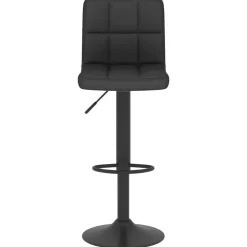 vidaXL Barkruk stof zwart