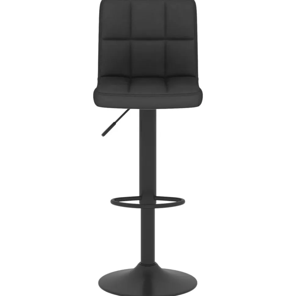 vidaXL Barkruk stof zwart