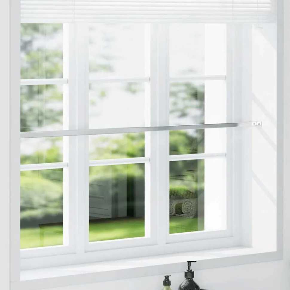 vidaXL Barrièrestang verstelbaar 710-1200 mm