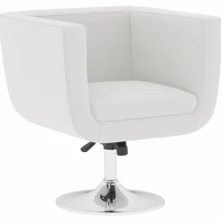 vidaXL Barstoelen 2 st kunstleer wit