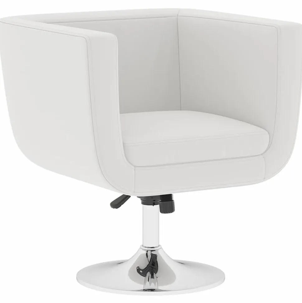 vidaXL Barstoelen 2 st kunstleer wit