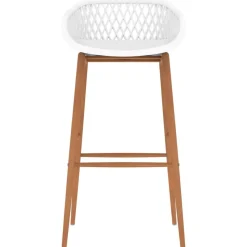 vidaXL Barstoelen 2 st wit