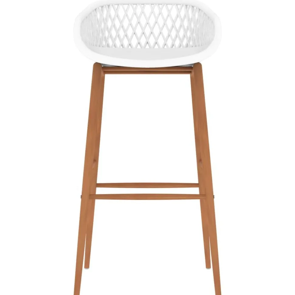 vidaXL Barstoelen 2 st wit