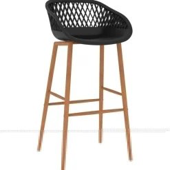 vidaXL Barstoelen 2 st zwart