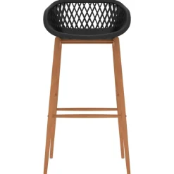 vidaXL Barstoelen 2 st zwart