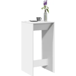 vidaXL Bartafel 51x50x103,5 cm bewerkt hout wit