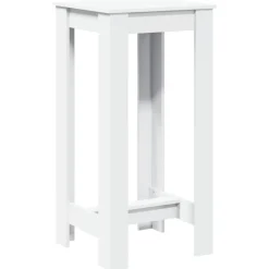 vidaXL Bartafel 51x50x103,5 cm bewerkt hout wit