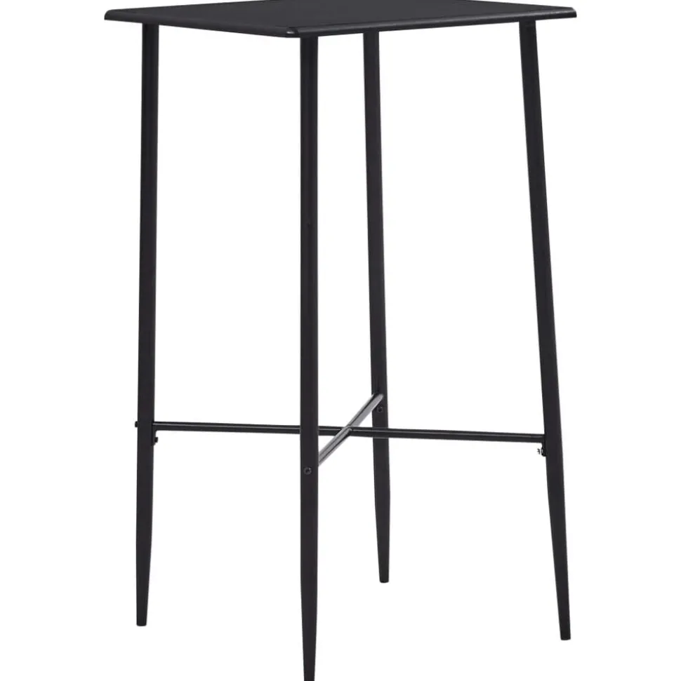vidaXL Bartafel 60x60x111 cm MDF zwart