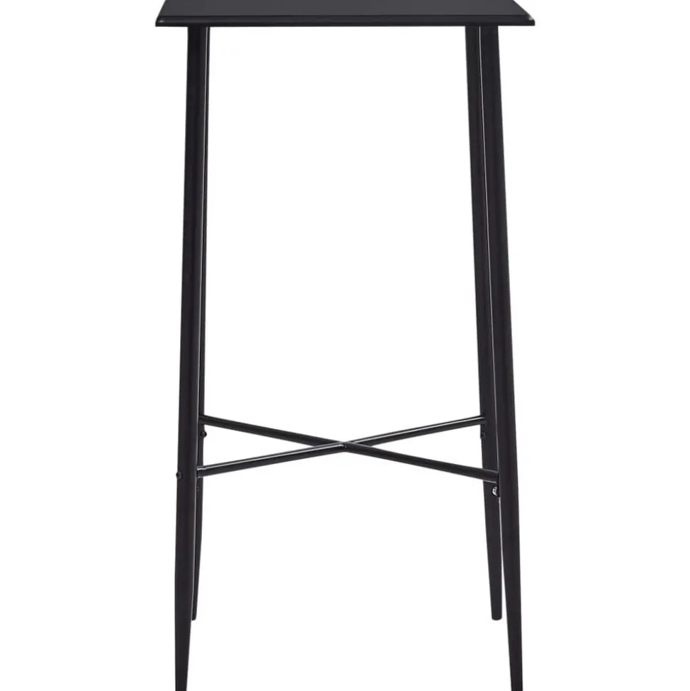 vidaXL Bartafel 60x60x111 cm MDF zwart