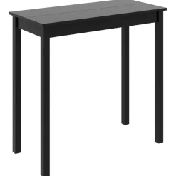 vidaXL Bartafel 115x55x107 cm MDF zwart