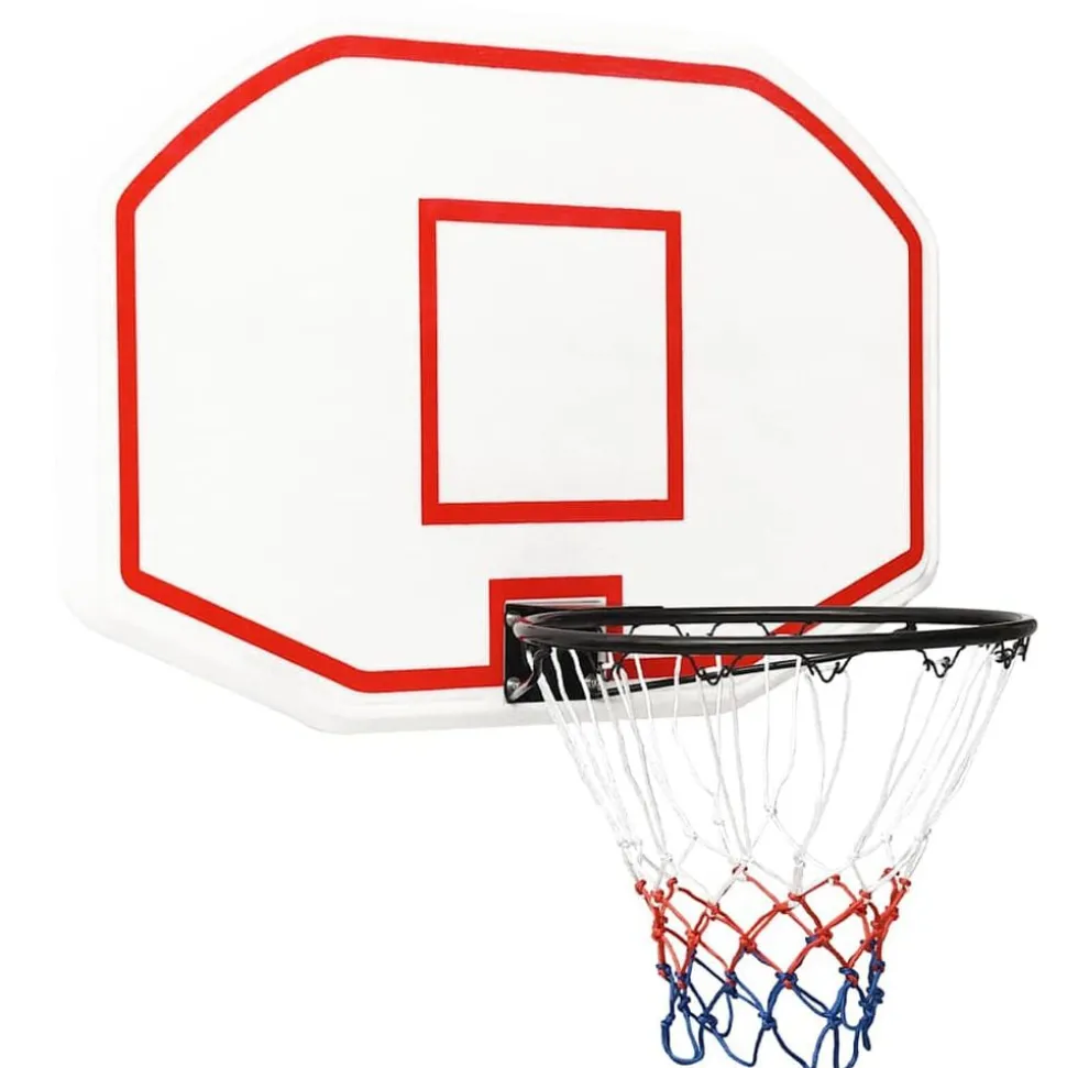 vidaXL Basketbalbord 109x71x3 cm polyetheen wit