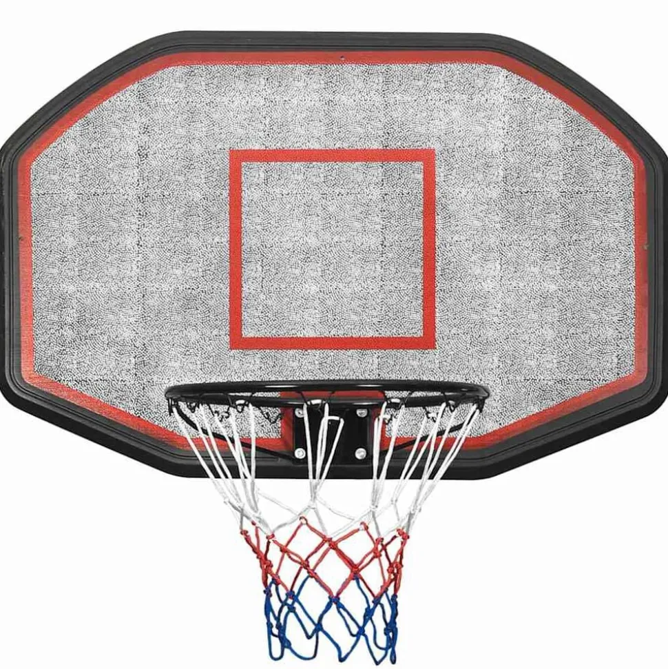 vidaXL Basketbalbord 109x71x3 cm polyetheen zwart