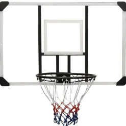 vidaXL Basketbalbord 106x69x3 cm polycarbonaat transparant