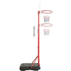 vidaXL Basketbalset draagbaar verstelbaar 200-236 cm
