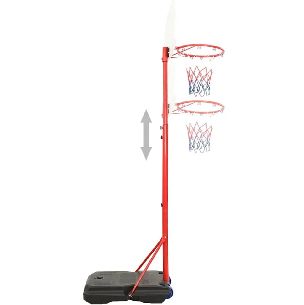 vidaXL Basketbalset draagbaar verstelbaar 200-236 cm