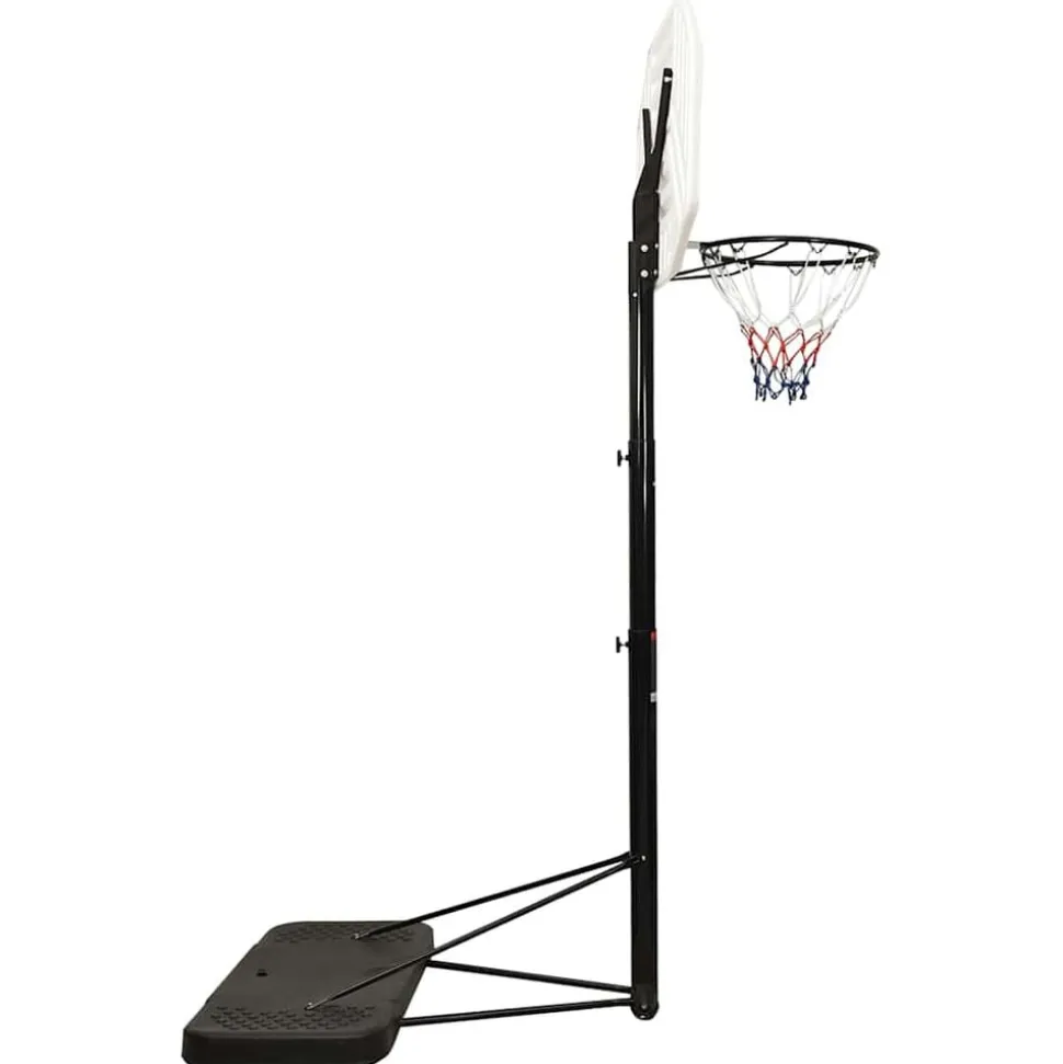 vidaXL Basketbalstandaard 258-363 cm polyetheen wit