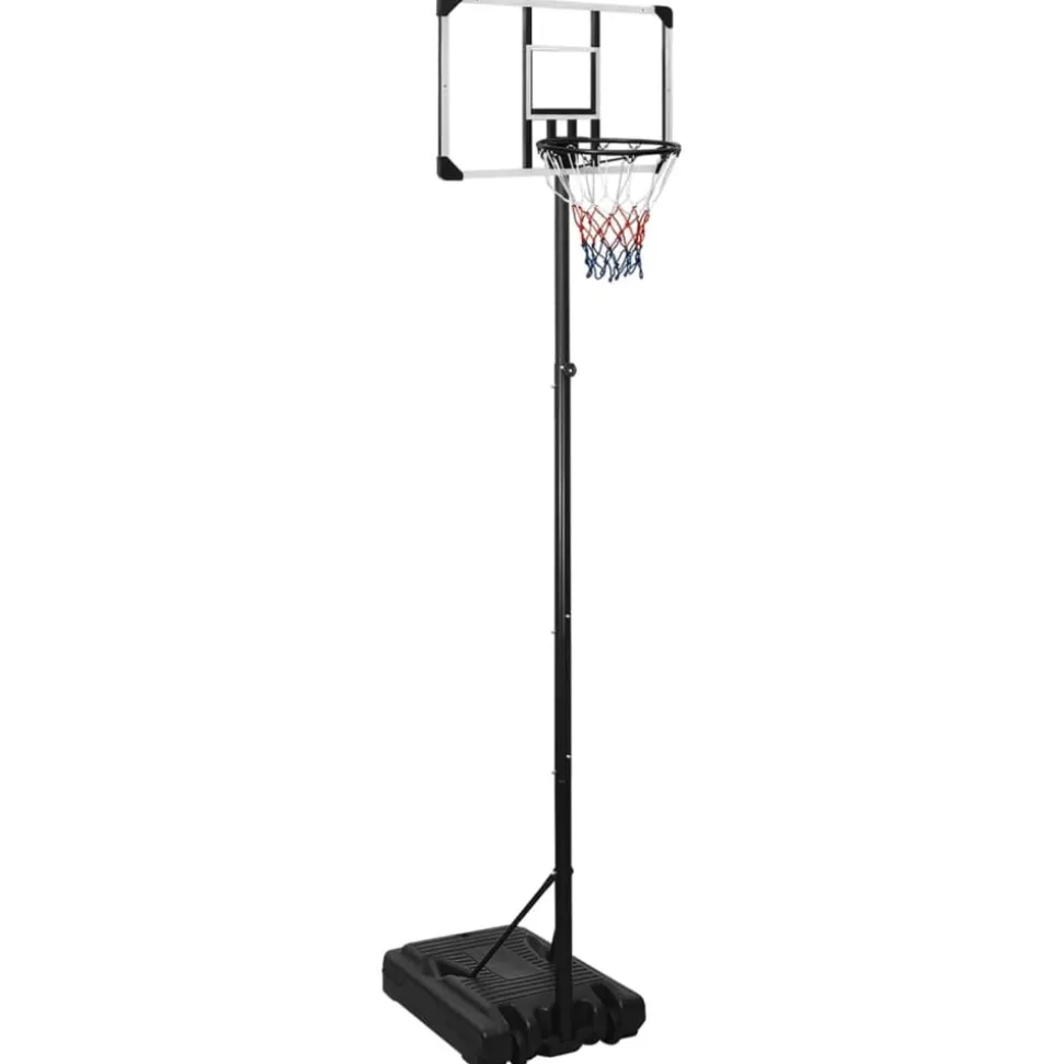 vidaXL Basketbalstandaard 280-350 cm polycarbonaat transparant