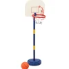vidaXL Basketbalstandaard met bal en pomp hoogte verstelbaar 90/121 cm