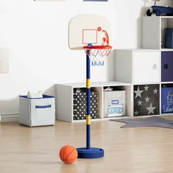 vidaXL Basketbalstandaard met bal en pomp hoogte verstelbaar 90/121 cm