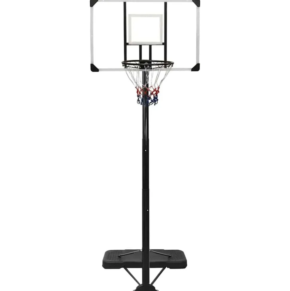 vidaXL Basketbalstandaard 256-361 cm polycarbonaat transparant