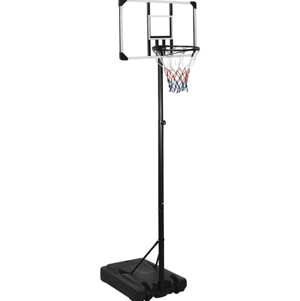 vidaXL Basketbalstandaard 235-305 cm polycarbonaat transparant