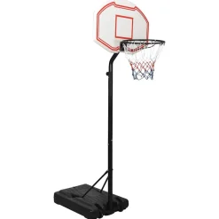vidaXL Basketbalstandaard 237-307 cm polyetheen wit