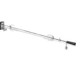 vidaXL BBQ Draaispit met motor staal 1200 mm