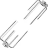 vidaXL BBQ Draaispit vorken 2 stuks staal