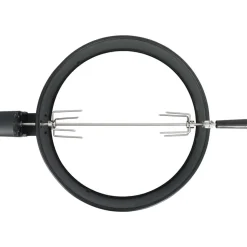 vidaXL BBQ rotisserie ring 57 cm zwart