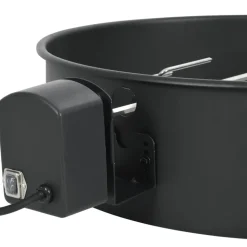 vidaXL BBQ rotisserie ring 57 cm zwart