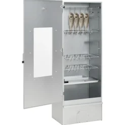 vidaXL BBQ-rookoven met koude rookgenerator gegalvaniseerd staal