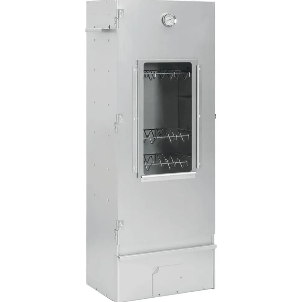 vidaXL BBQ-rookoven met koude rookgenerator gegalvaniseerd staal