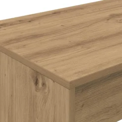 vidaXL Bed Bureau Artisan Eiken 100 x 45 x 75 cm Bewerkt hout