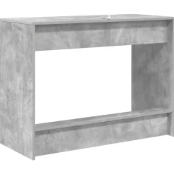 vidaXL Bed Bureau Beton Grijs 100 x 45 x 75 cm Bewerkt hout
