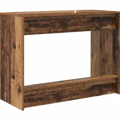 vidaXL Bed Bureau Oudhout 100 x 45 x 75 cm Bewerkt hout