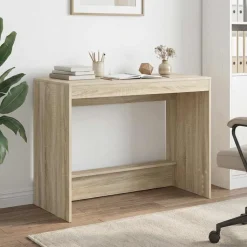 vidaXL Bed Bureau Sonoma Eiken 100 x 45 x 75 cm Bewerkt hout