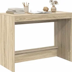 vidaXL Bed Bureau Sonoma Eiken 100 x 45 x 75 cm Bewerkt hout