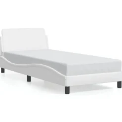 vidaXL Bedframe "Dover" kunstleer wit 80x200 cm