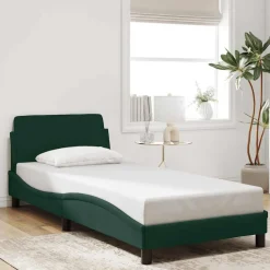 vidaXL Bedframe "Dover" 80x200 cm fluweel donkergroen