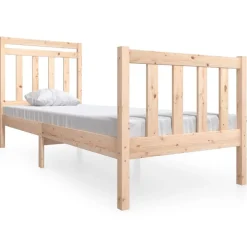 vidaXL Bedframe massief hout 75x190 cm