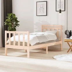 vidaXL Bedframe massief hout 75x190 cm