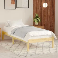 vidaXL Bedframe massief hout 75x190 cm