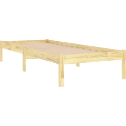 vidaXL Bedframe massief hout 75x190 cm