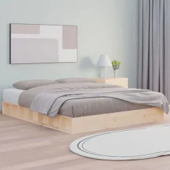 vidaXL Bedframe massief hout 200x200 cm